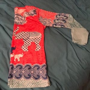 NWOT Long Sleeve Elephant 🐘 Print Top